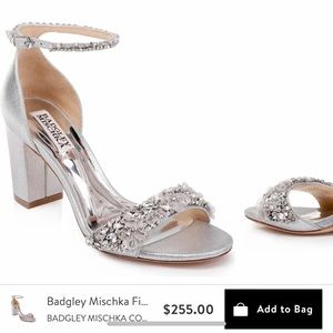 Badgley Mischka Embellished Ankle Strap Heel